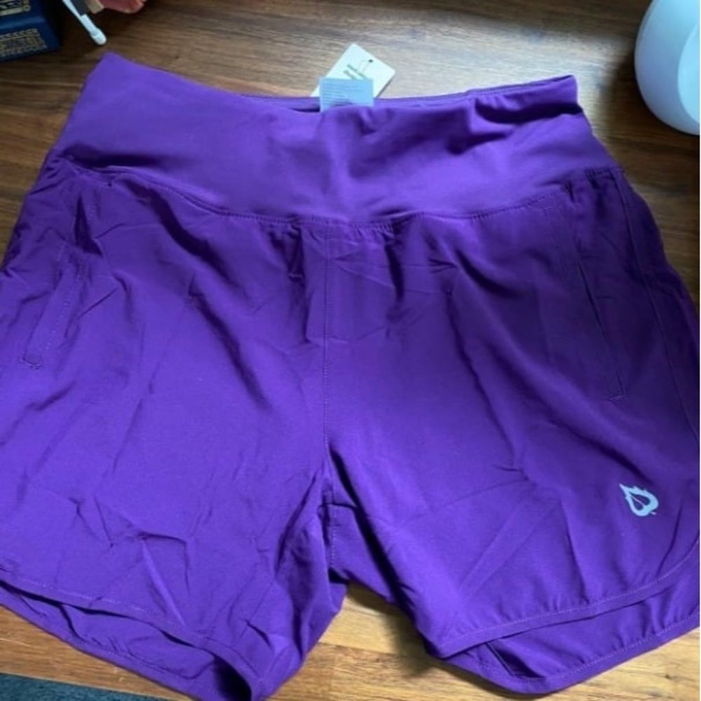 Women's 5" Workout Shorts Gym Running Shorts Athletic with Liner High Waistband
